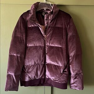 Plush Purple Puffer Jacket